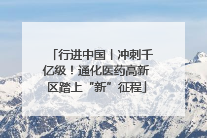 行进中国丨冲刺千亿级！通化医药高新区踏上“新”征程