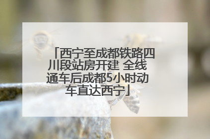 西宁至成都铁路四川段站房开建 全线通车后成都5小时动车直达西宁
