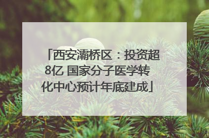 西安灞桥区：投资超8亿 国家分子医学转化中心预计年底建成