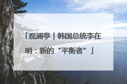 观澜亭｜韩国总统李在明：新的“平衡者”