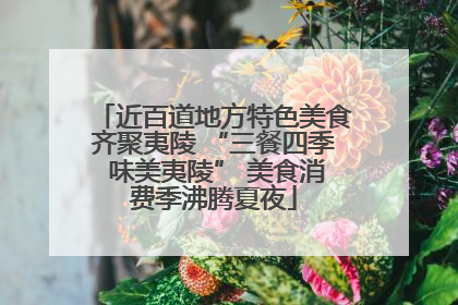 近百道地方特色美食齐聚夷陵 “三餐四季 味美夷陵” 美食消费季沸腾夏夜