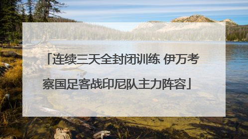 连续三天全封闭训练 伊万考察国足客战印尼队主力阵容