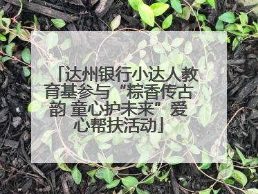 达州银行小达人教育基参与“粽香传古韵 童心护未来”爱心帮扶活动