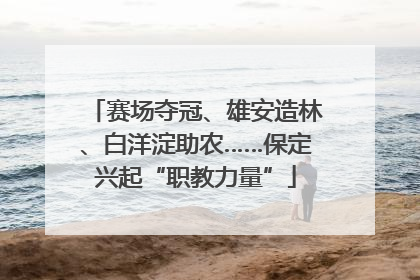 赛场夺冠、雄安造林、白洋淀助农……保定兴起“职教力量”
