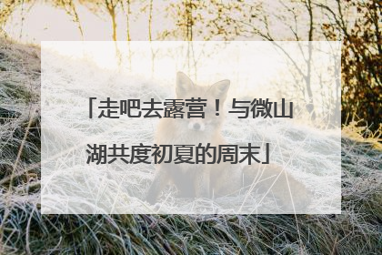 走吧去露营！与微山湖共度初夏的周末