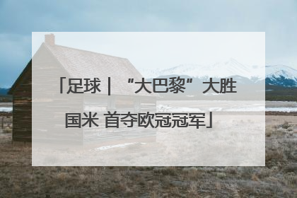 足球｜“大巴黎”大胜国米 首夺欧冠冠军