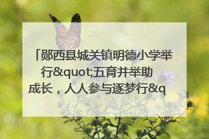 郧西县城关镇明德小学举行"五育并举助成长，人人参与逐梦行"庆六一活动