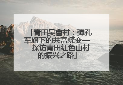 青田吴畲村：弹孔军旗下的共富蝶变——探访青田红色山村的振兴之路