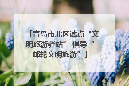 青岛市北区试点“文明旅游驿站” 倡导“邮轮文明旅游”
