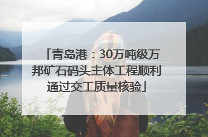 青岛港：30万吨级万邦矿石码头主体工程顺利通过交工质量核验