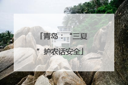 青岛：“三夏”护农话安全