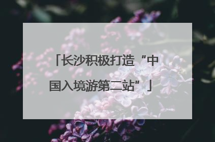 长沙积极打造“中国入境游第二站”
