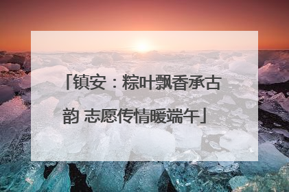 镇安：粽叶飘香承古韵 志愿传情暖端午
