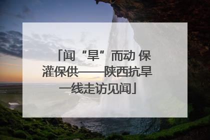 闻“旱”而动 保灌保供——陕西抗旱一线走访见闻