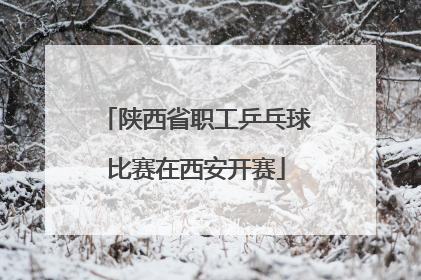 陕西省职工乒乓球比赛在西安开赛