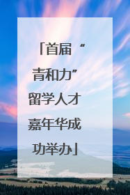 首届“青和力”留学人才嘉年华成功举办