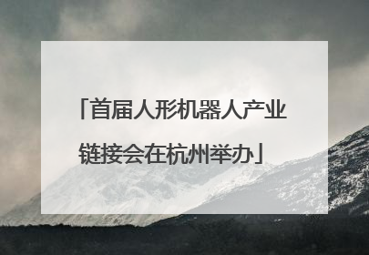 首届人形机器人产业链接会在杭州举办