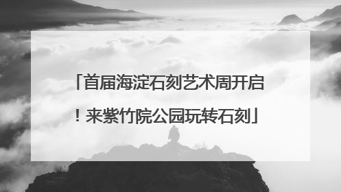 首届海淀石刻艺术周开启！来紫竹院公园玩转石刻