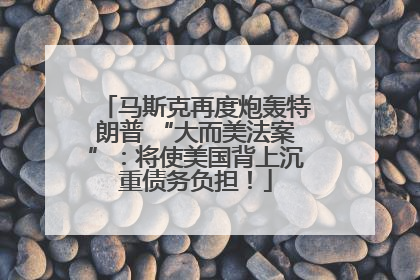 马斯克再度炮轰特朗普 “大而美法案”：将使美国背上沉重债务负担！