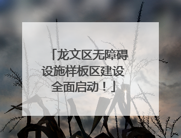 龙文区无障碍设施样板区建设全面启动！