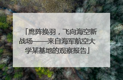 鹰阵换羽，飞向海空新战场——来自海军航空大学某基地的观察报告