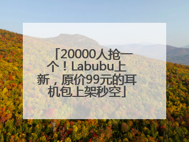 20000人抢一个！Labubu上新，原价99元的耳机包上架秒空