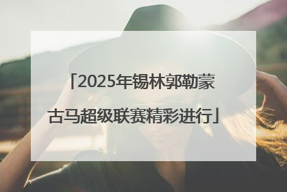 2025年锡林郭勒蒙古马超级联赛精彩进行