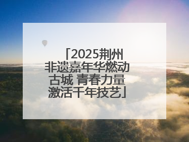 2025荆州非遗嘉年华燃动古城 青春力量激活千年技艺