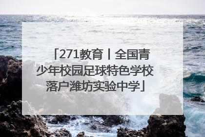 271教育丨全国青少年校园足球特色学校落户潍坊实验中学
